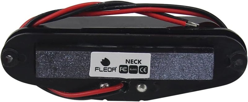 FLEOR 3pcs Ceramic Guitar Pickup HSS Humbucker Pickup Set Black Fit ST Style Electric Guitar Part - Image 2